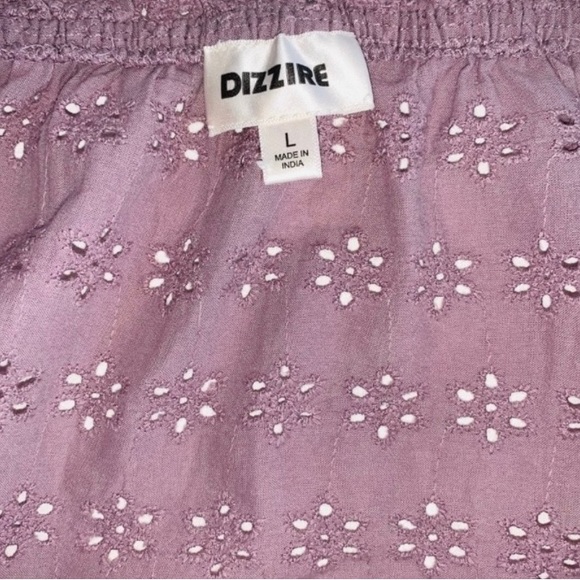 Dizzire Mauve Crop Top Sz L - Picture 4 of 4